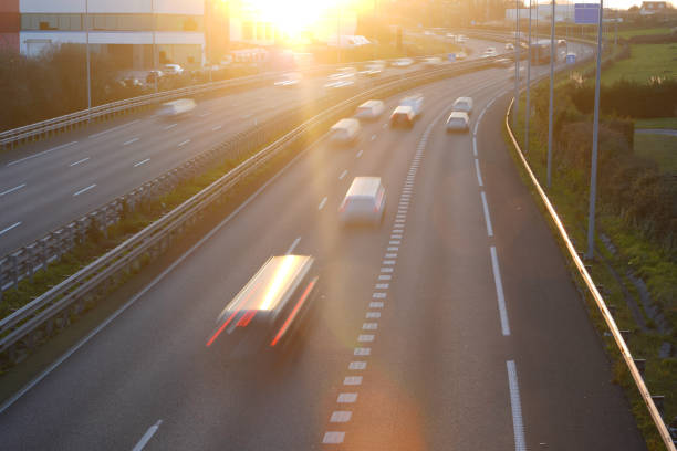 istock Highway with traffic in motion 1981370056