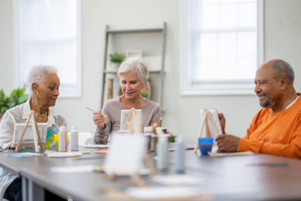 istock Seniors Recreational Art Class 1981422337