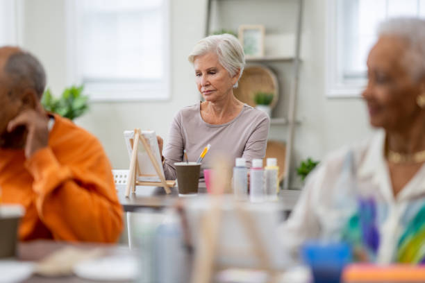 istock Seniors Recreational Art Class 1981422851