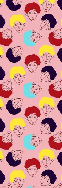 istock Retro groovy valentine's day bookmark with cute cartoon mans 1981467642