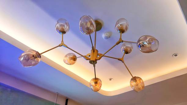 istock Indoor decoration lamps. Interior design modern classic lamps. 1981558357