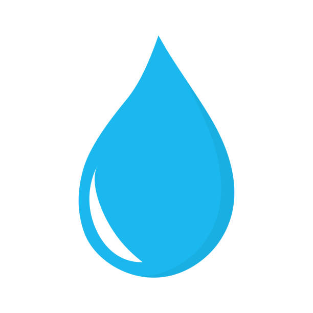 ilustraciones, imágenes clip art, dibujos animados e iconos de stock de water drop icon - puddle condensation water drop