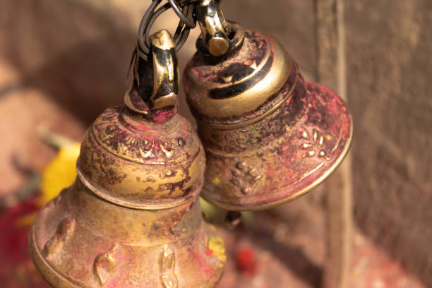 Prayer bells(Ghanti) is ringed while entering the temple which is an essential part before praying for the god and goddess
