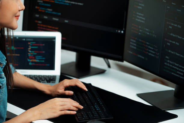 istock Cropped hands image of IT creating with typing information on pc. Stratagem. 1981610104