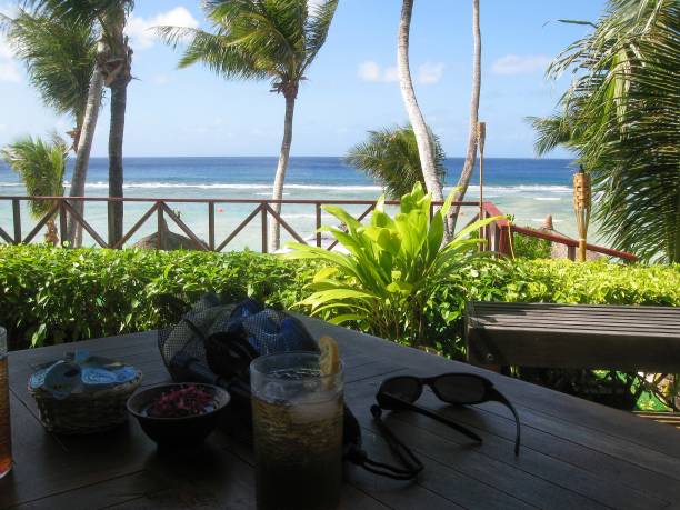 istock [Guam] Terrace with a beautiful sea view 1981727624