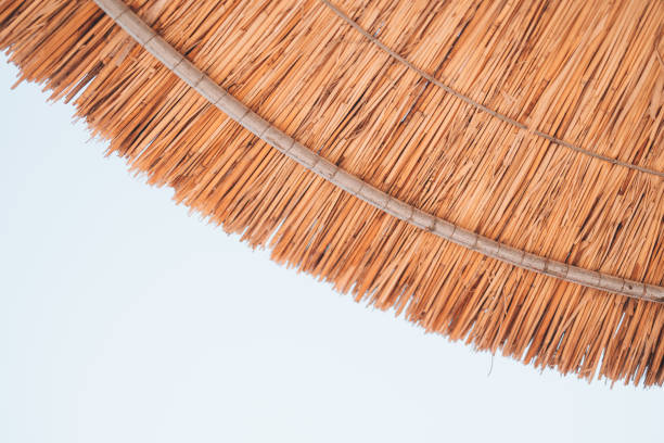 Parasol on the beach in Greece