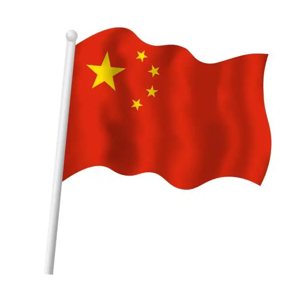 Vector illustration of 02_24_Flag_China