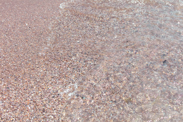 Water on the sandy seashore. Background.