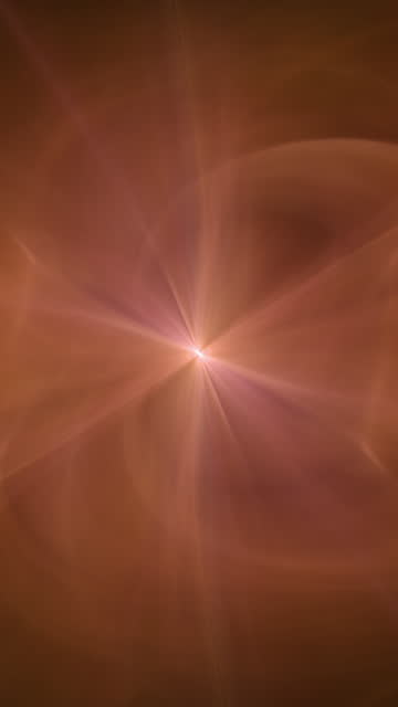 Orange fractal flame, gas, nebula, smoke or plasma. Looping abstract animation. Vertical video.