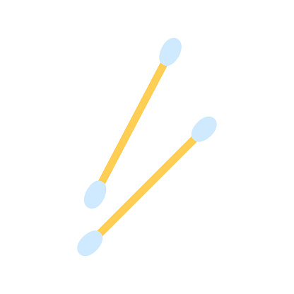 Ear sticks icon. Cotton swabs or cotton buds. Vector illustration