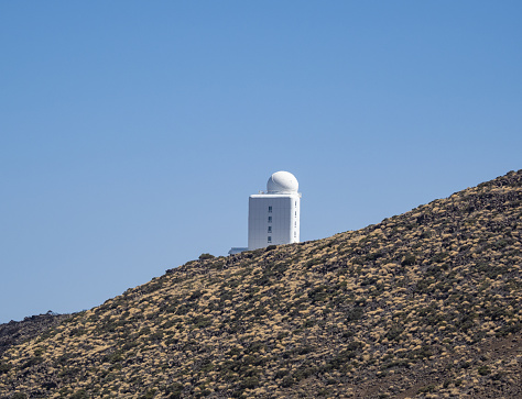 Landscape of Teide National Park and Teide Observatory