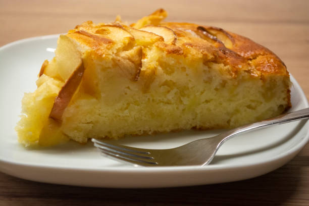 istock A piece of apple pie on a white plate and a fork 1982226585