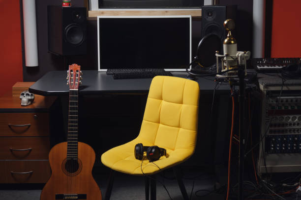 istock The workplace of a sound engineer in a recording studio 1982261604