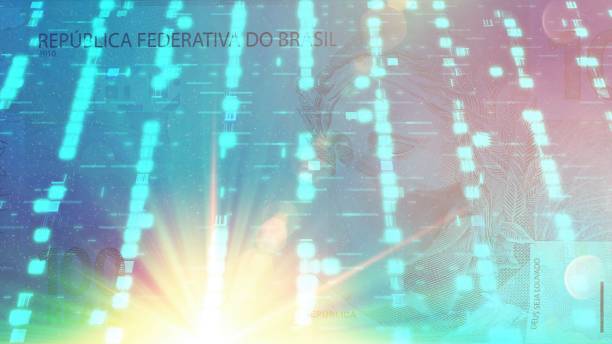 istock Brazilian reais symbol in digital abstract environment 1982332790