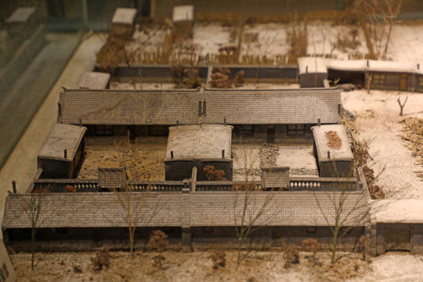 Aerial photography of temples and ancient buildings in Jiangxi, China