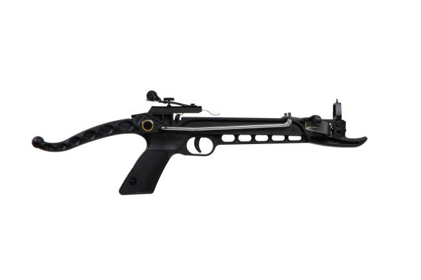 istock Modern crossbow isolate on a white background. Quiet weapon for hunting and sports. 1982379544