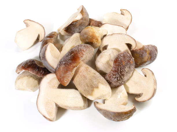 istock Frozen Boletus Edulis on white Background - Isolated 1982409740