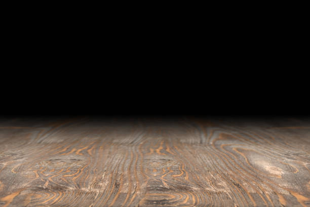 istock Closeup view of wooden table 1982411592