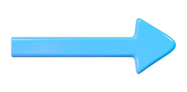istock 3d blue arrow right icon. Infographic or business concept. Stock vector illustration on isolated background. 1982455717