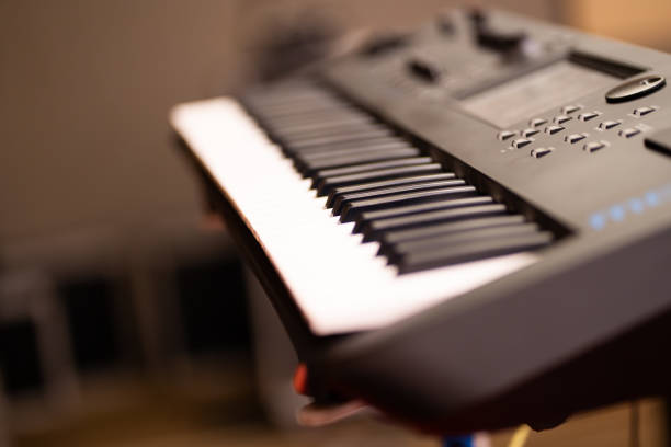 istock Keyboard for playing electronic tones Choose a specific focus point 1982464874
