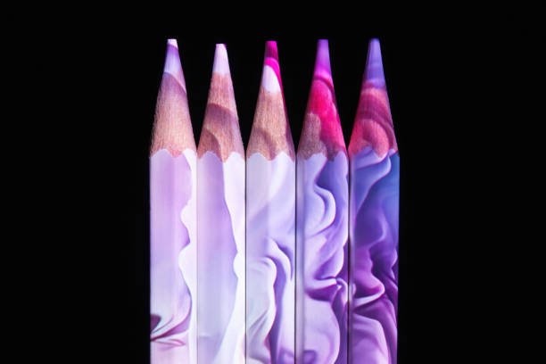 istock Abstract color lights on pencils 1982619584