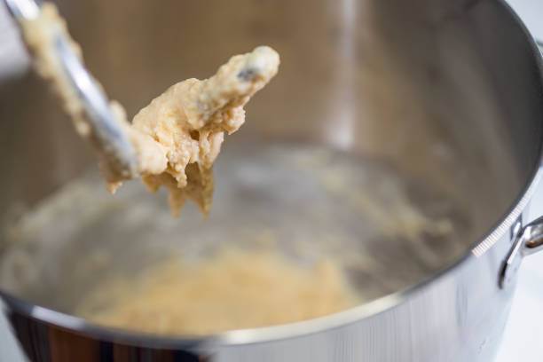 istock Modern stainless steel dough kneader 1982698318