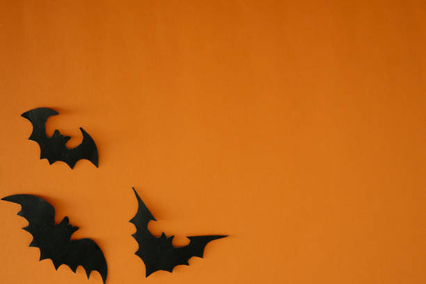 istock halloween background with bat decoration 1982846348