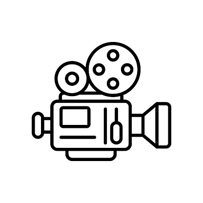 Film Camera icon vector image. Can be used for Photography.