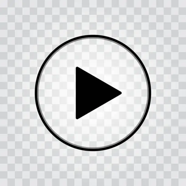 Vector illustration of Play icon. Player button