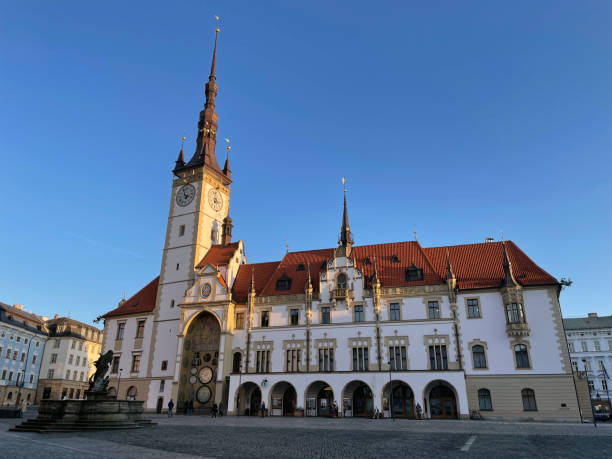 Olomouc, Czech Republic - January 30, 2024: Town hall building on the main town square.