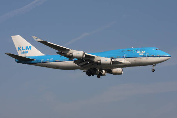 klm asia boeing 747-400 - airplane commercial airplane air vehicle boeing 747 ストックフォトと画像