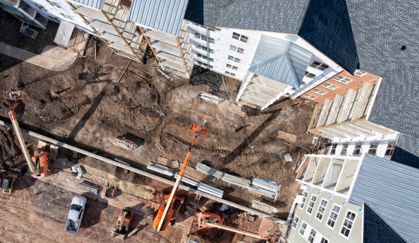 Apartment Condo Construction Residential construction in Ashburn, Virginia ashburn virginia stock pictures, royalty-free photos & images