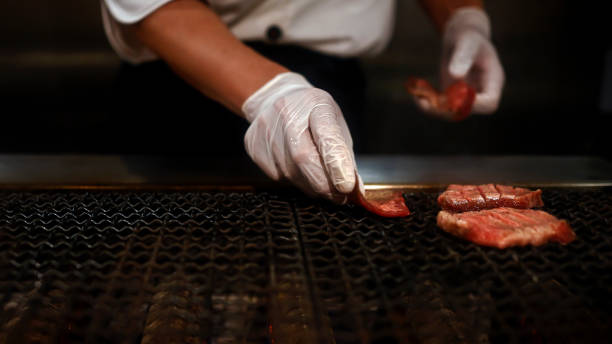 istock A professional chef cooks premium and fresh Wagyu beef, Japanese BBQ 1983102336