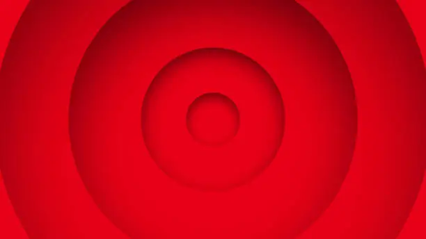 Vector illustration of Abstract Widening Rings. Hypnotic Circles. Vector Background. Hypnosis pattern. Red Empty Rings
