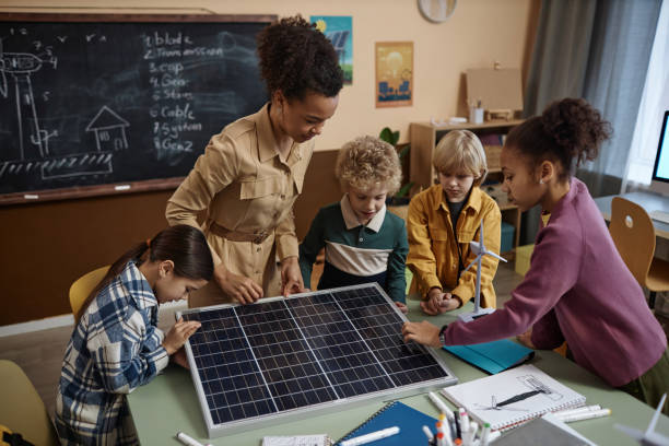 istock Multiethnic Group of Kids Learning About Renewable Energy 1983165479