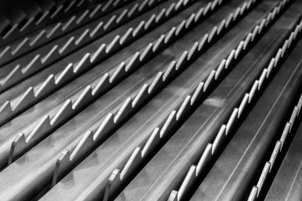 istock Texture of steel, Black metallic modern background 1983284648