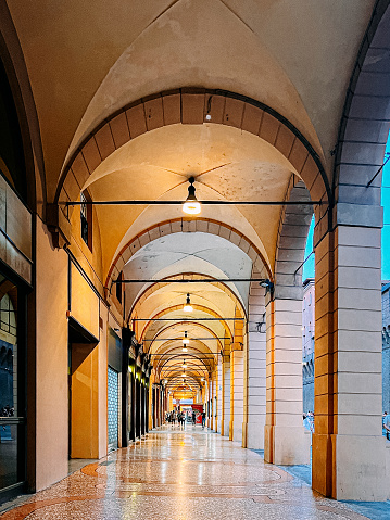 Bologna, Italy, is renowned for its historic porticos, featuring over 38 kilometers of covered walkways that gracefully line the city streets. These iconic arcades, dating back to medieval times, provide shelter from the elements and contribute to the city's unique architectural charm.