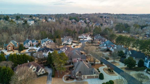 istock Aerial view of an upscale subdivision 1983472518