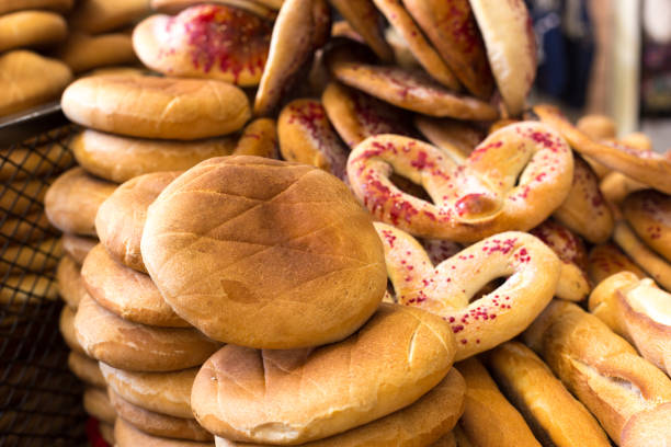 Oaxaca, Mexico: Various Breads Piled Up at Market