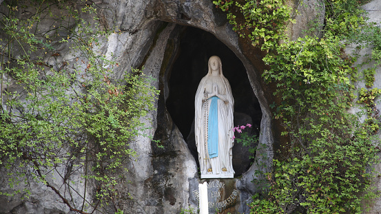 This photo was taken in The Sanctuary of Our Lady of Lourdes, France