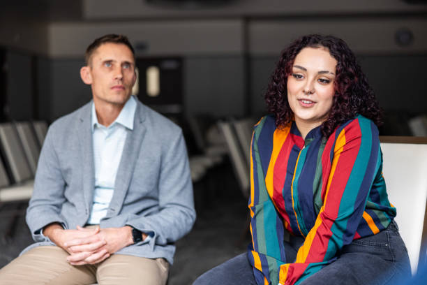 istock A young hispanic woman leans into the conversation 1983658893