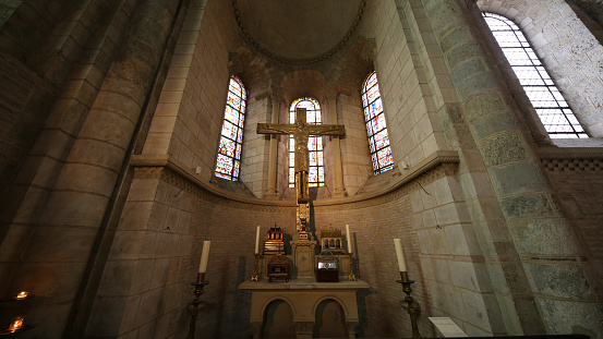 This photo was taken in The Basilica of Saint-Sernin, Toulouse, France