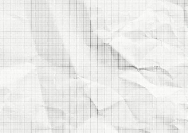 istock White folded millimeter paper black lines. 1983670768