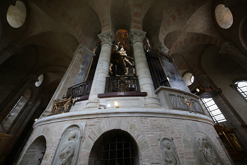 This photo was taken in The Basilica of Saint-Sernin, Toulouse, France