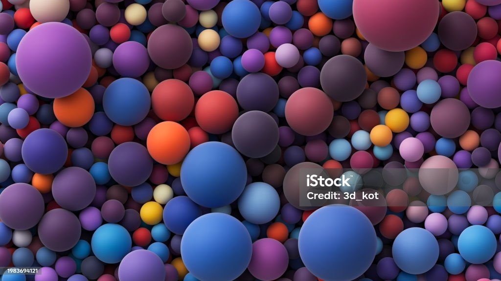 Random Sample Balls Many Colored Big And Small Random Balls Stock Illustration - Download ...