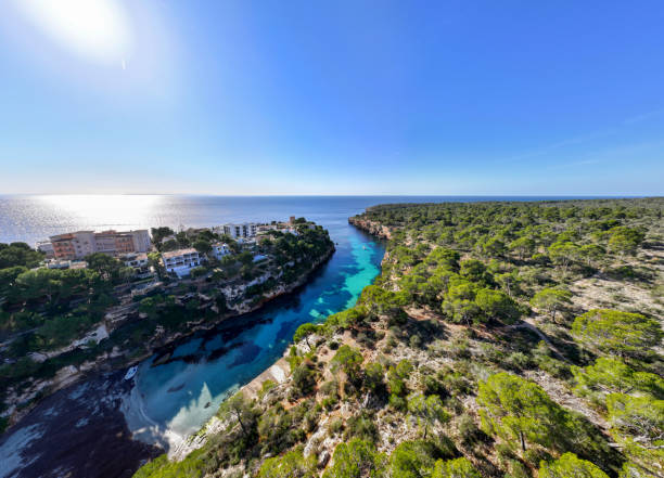 Motorboat in Majorca beautiful beach