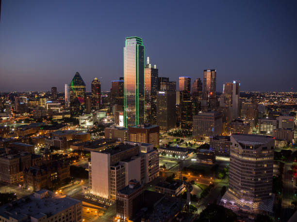 Dallas Skyline at Night, Texas, USA