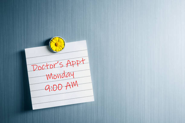 istock Reminder Note on refrigerator door with magnet Doctor Appointment 1983917789