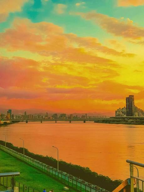 istock Riverview at Sunset, Taipei TAIWAN 1983967798