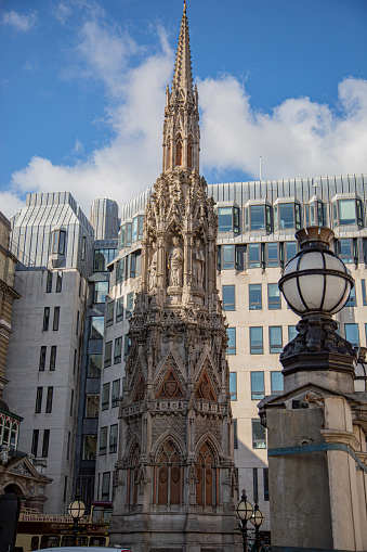 Queen Eleanor Memorial Cross is a memorial to Eleanor of Castile erected in the forecourt of Charing Cross railway station, London, in 1865.